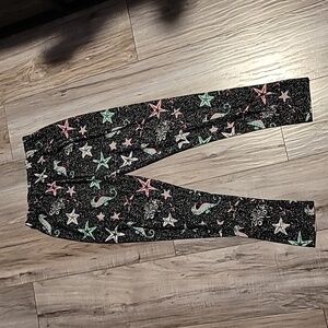 Sweetlegs leggings OS pastel starfish & seahorse